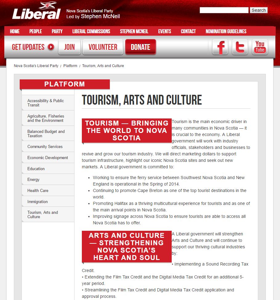 The Liberal campaign promises on the arts of 2013. Film tax credit? Gone. Sound recording tax credit? Never implemented.