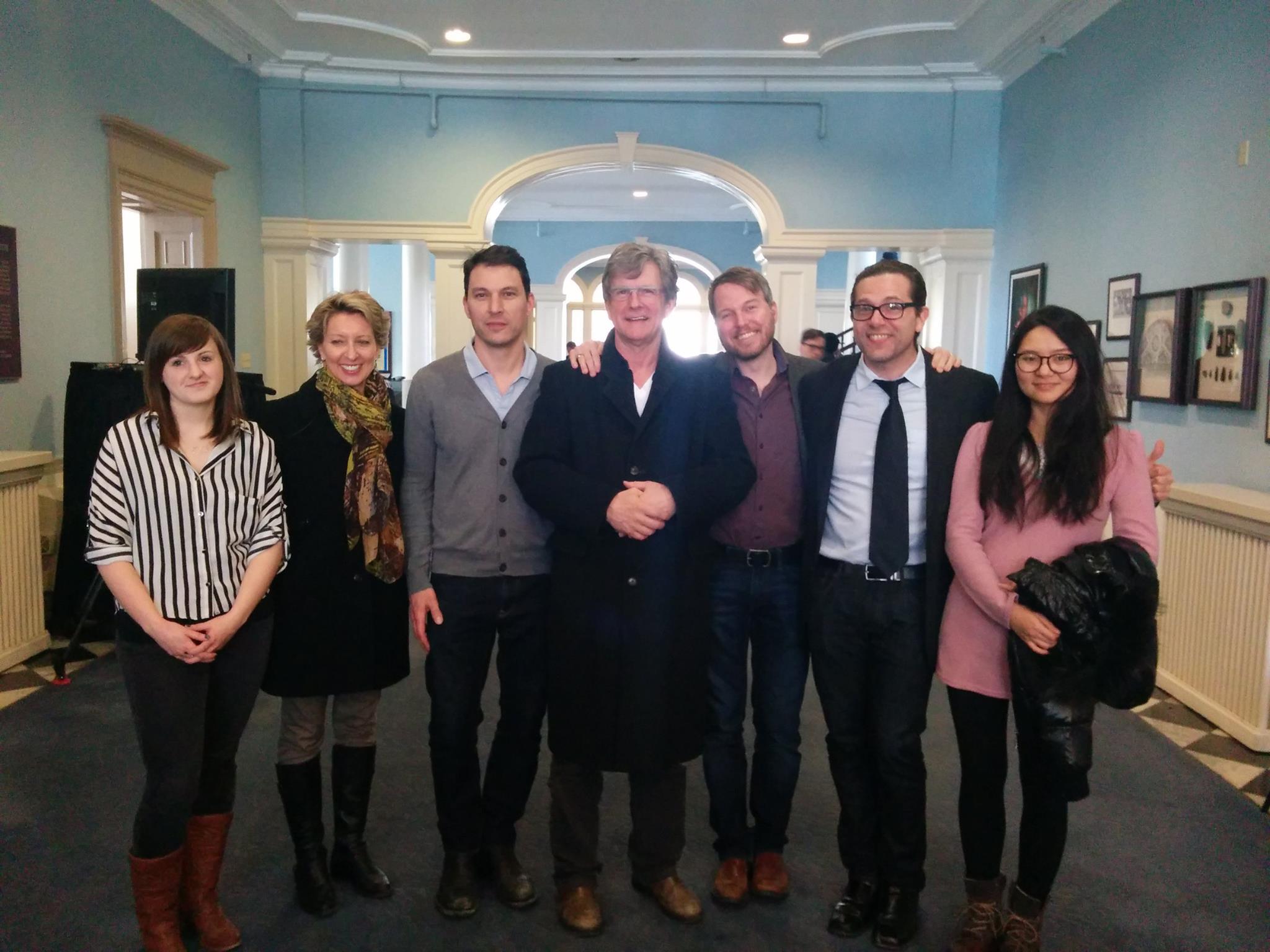 Marc as part of the Screen Nova Scotia delegation that presented then Finance Minister Diana Whalen with a 24,000 signature petition to preserve the NS film tax credit.