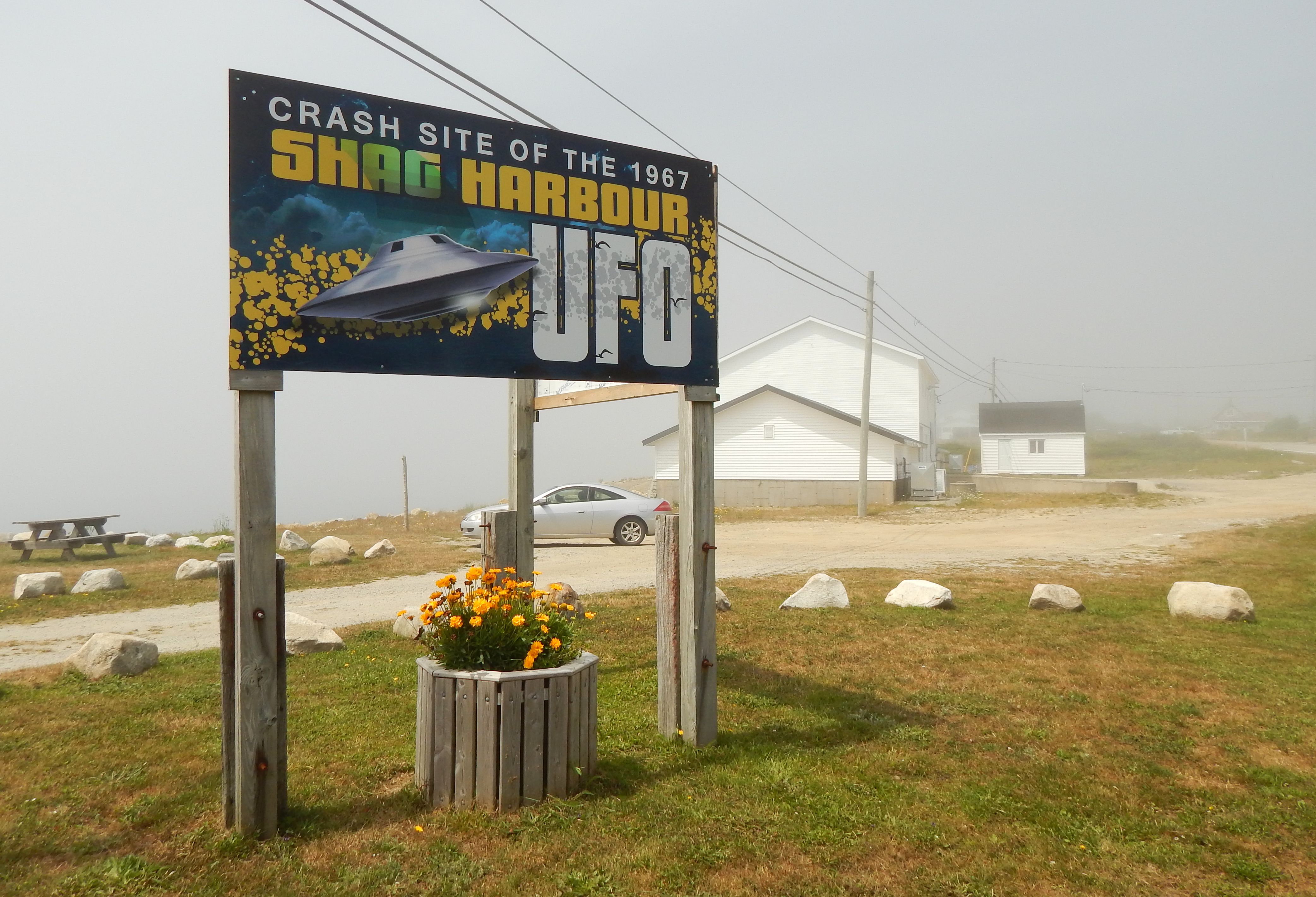 The site of the 1967 Shag Harbour UFO incident, a couple of kilometres down the road from the UFO Centre.